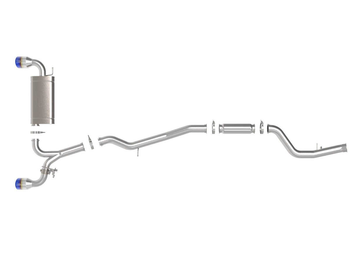 Takeda® (21-24) GR Supra 2-1/2" to 3" 304SS Cat-Back Exhaust