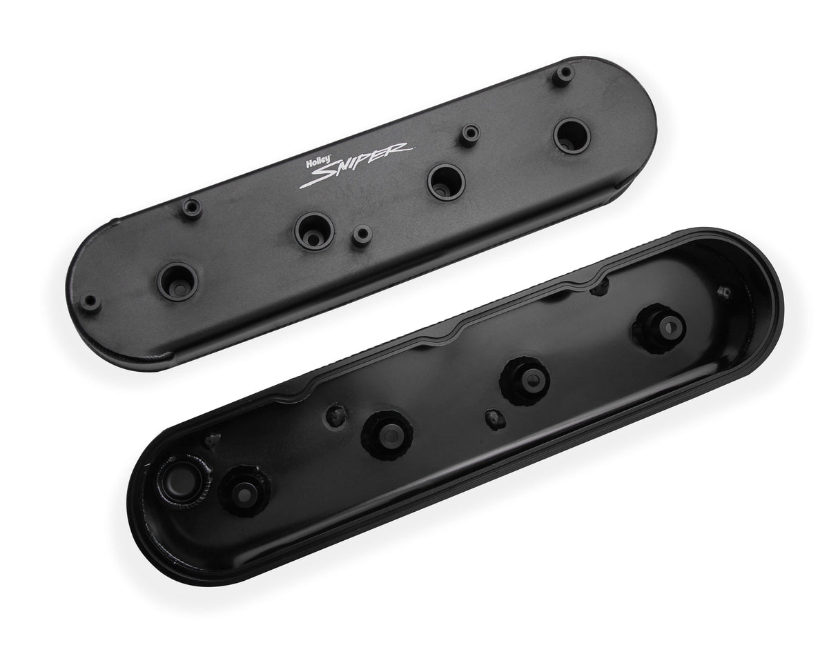 Holley® GM LSX Fabricated Aluminum Valve Covers with OE Coil Stands