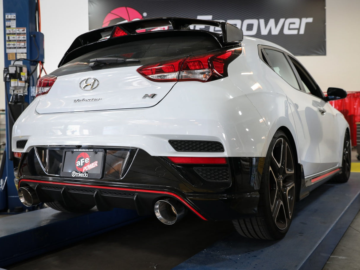 Takeda® (19-20) Veloster N 3" 304SS Axle-Back System (Non-Performance Package Models)