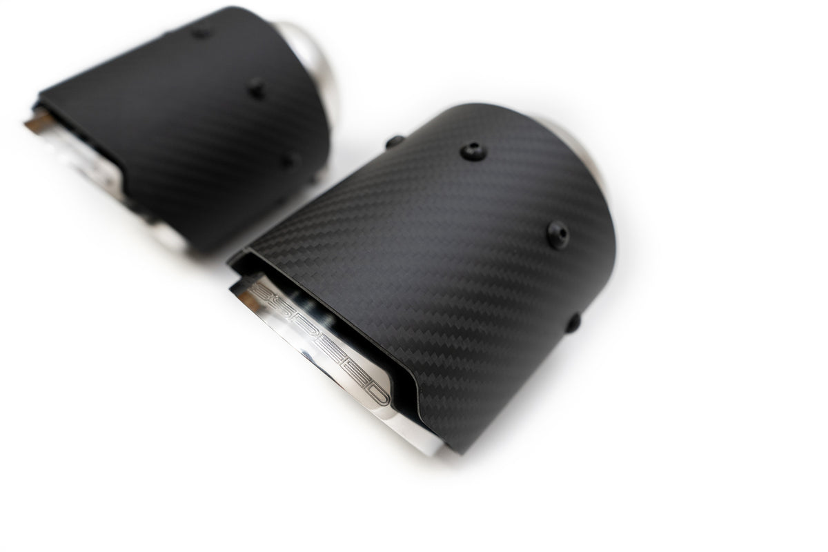 FabSpeed® (16-20) McLaren 570S / 570GT / 540C Deluxe Bolt-On Dual Carbon Fiber Tips