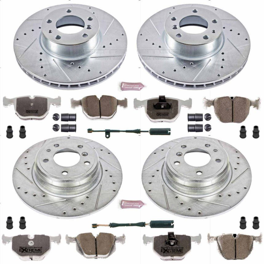 Power Stop® (95-01) BMW 7-Series Z26 Street Warrior Brake Kit - 10 Second Racing