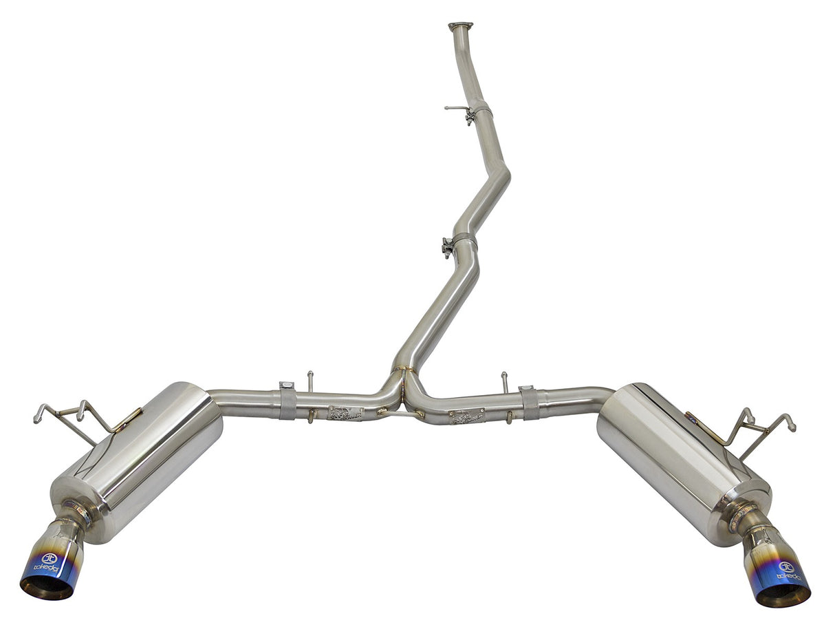Takeda® (16-21) Civic Sedan 2-1/2" to 2-1/4" 304SS Dual Cat-Back System