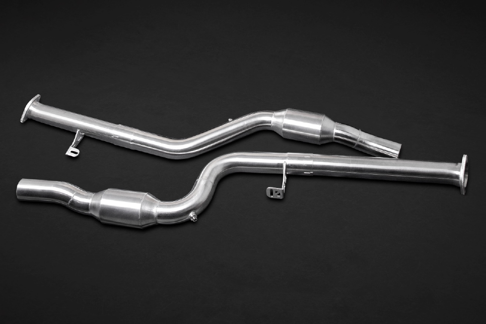 Capristo® (20-24) BMW M3(G80)/M4(G82) 309SS Cat-Back System with 200 Cell OPF/GPF & Carbon Fiber Tips
