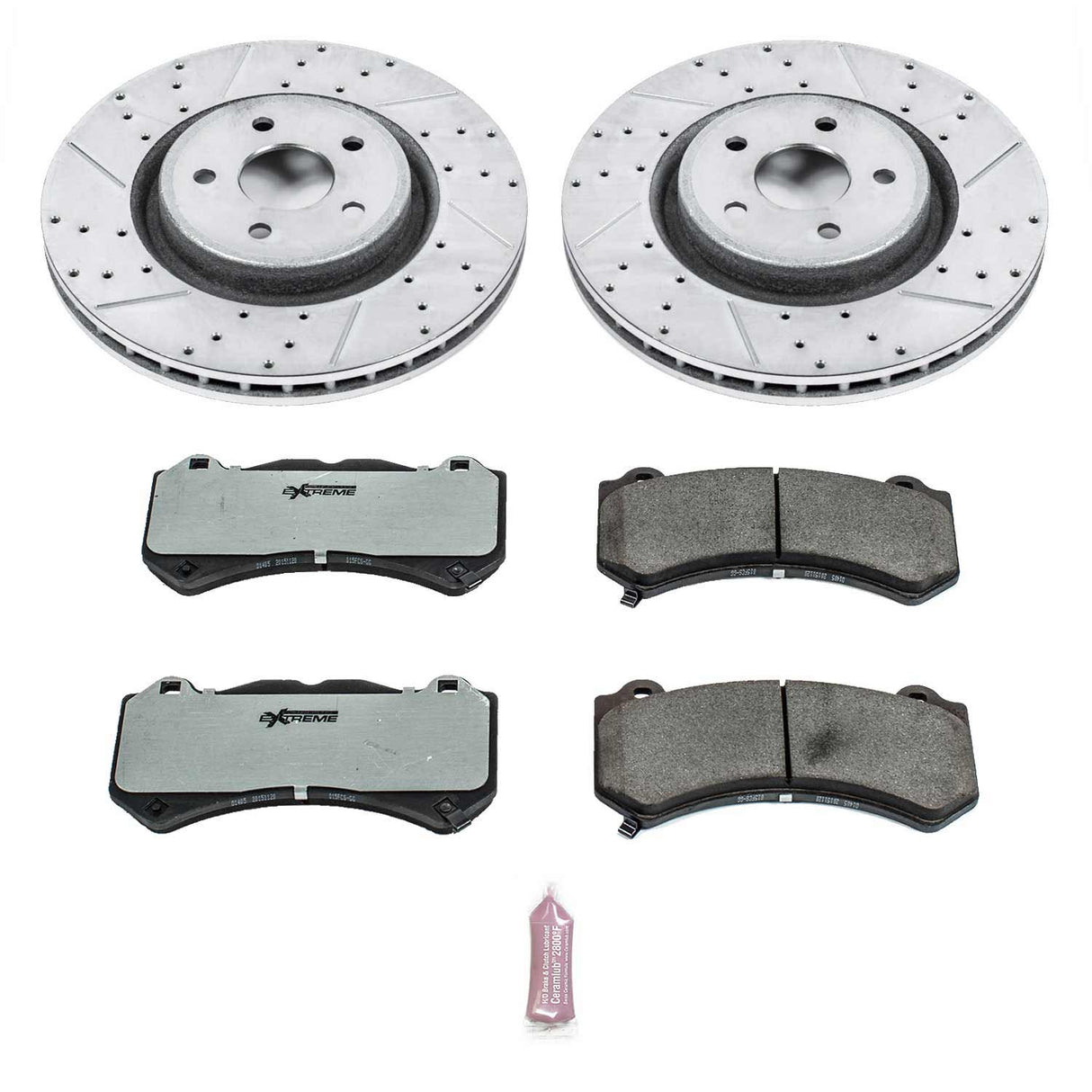Power Stop® (12-23) WK2 SRT 1-Click Street Warrior Z26 Drilled/Slotted Brake Kit