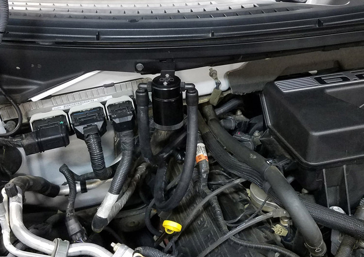 J&L® (11-17) F-150/SVT Raptor 3.0 Passenger Side Oil Separator Kit