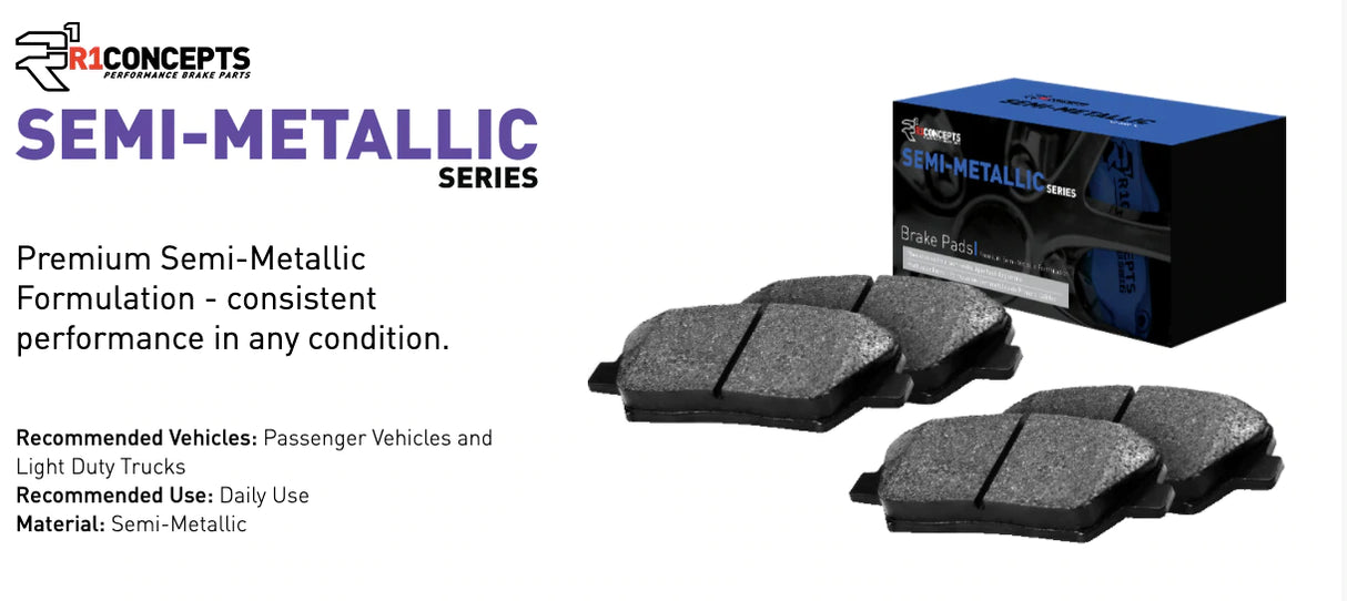 R1 Concepts® (19-24) Audi Q3/Quattro Semi-Metallic Series Brake Pads