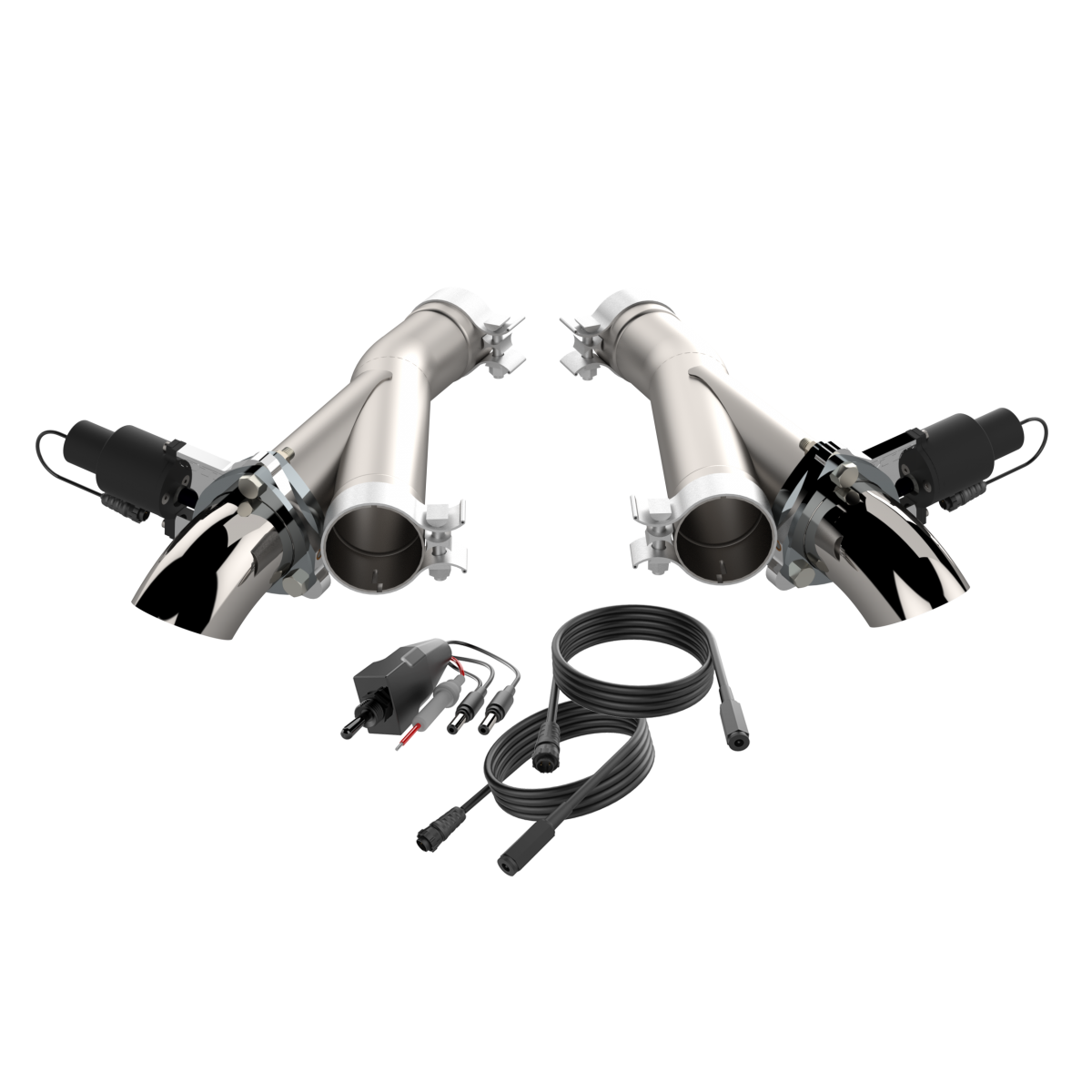 QTP® (12-23) WK2 SRT 304SS 2.75" Aggressor Valvetronic Mid-Pipes