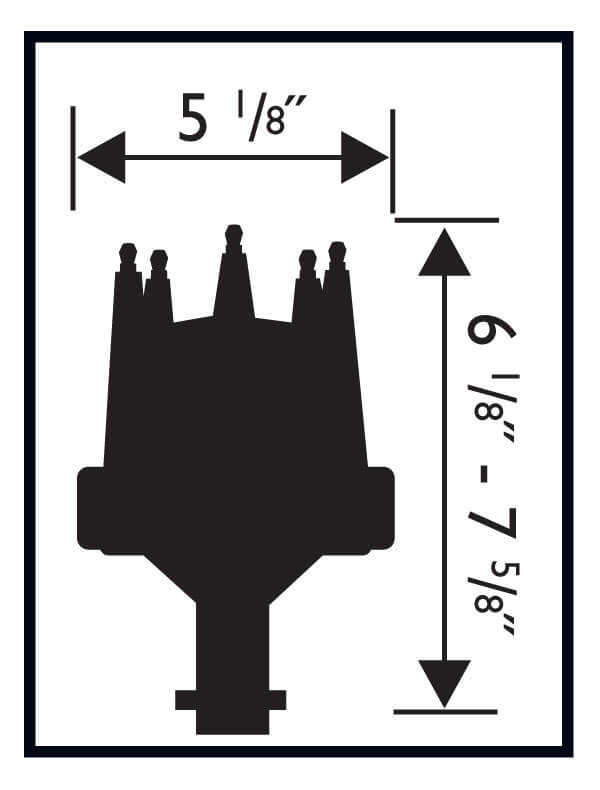 MSD® (84-04) GM Slip Collar Ignition Distributor for 6/7/8-series MSD Ignition