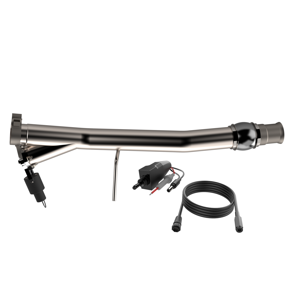 QTP® (14-18) Silverado/Sierra 1500 304SS 3" Aggressor Down Pipe (EXT/CREW CAB-SHORT BED)