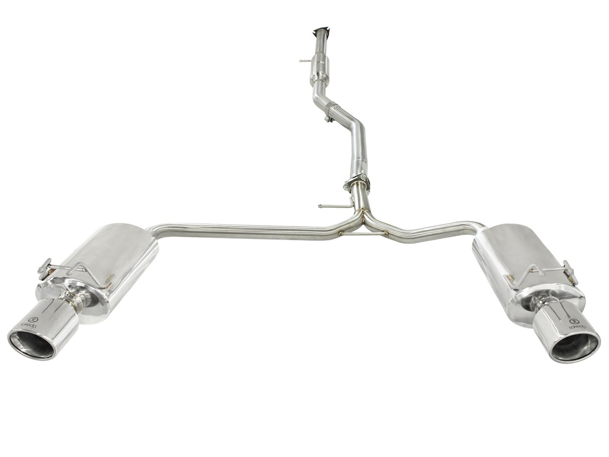 Takeda® (13-17) Accord Coupe 2-1/2" to 1-3/4" 304SS Cat-Back System