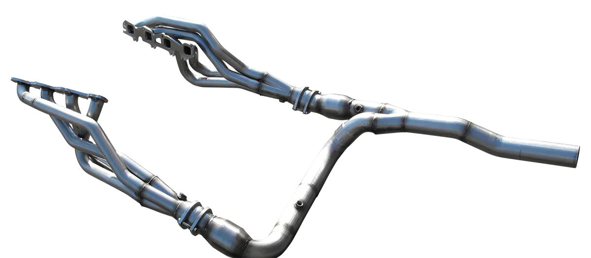 American Racing Headers® (02-08) RAM 1500 Square Port 304SS 1-3/4" x 3" Long Tube Headers with Y-Pipes