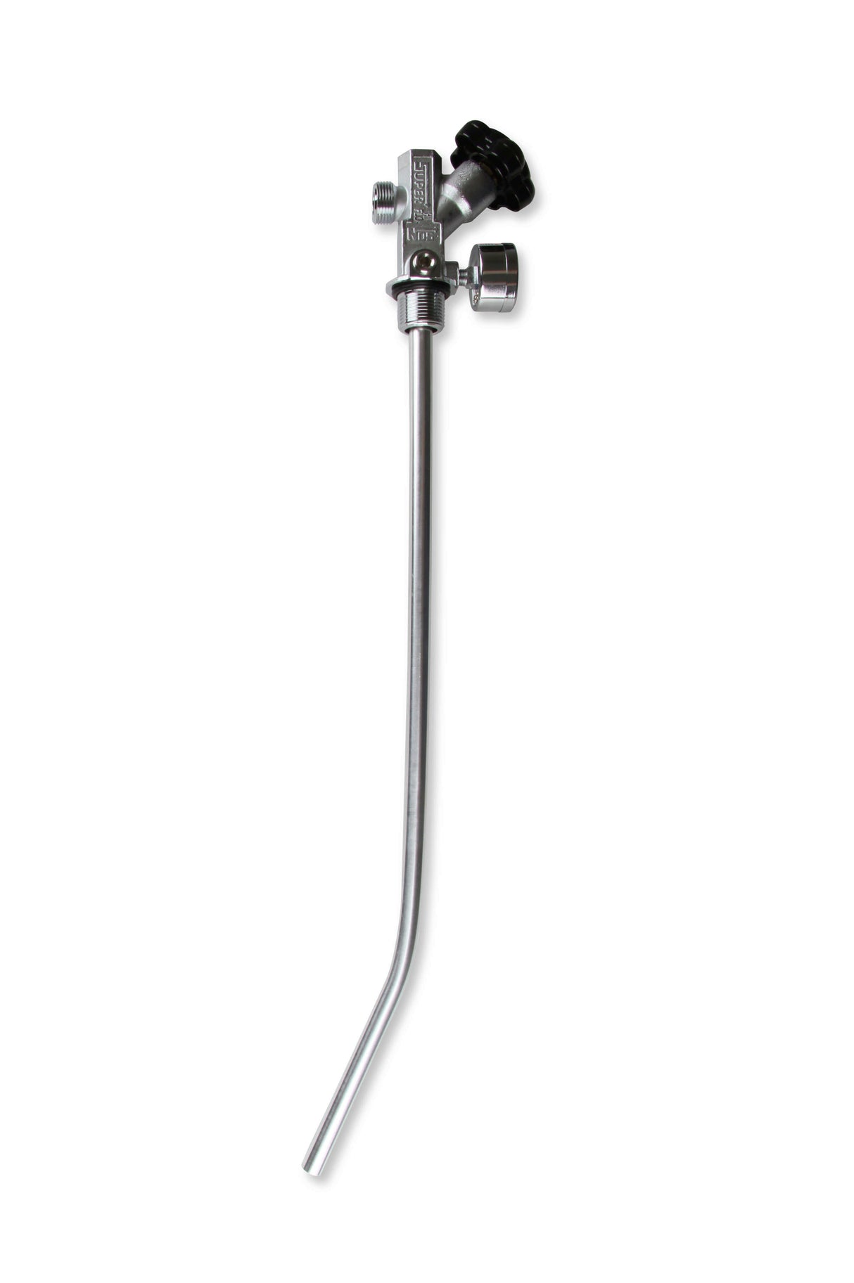 NOS® 15LB. & 20 LB. BOTTLE SUPER HI-FLOW VALVE ASSEMBLY WITH SIPHON TUBE AND BLUE GAUGE - 10 Second Racing
