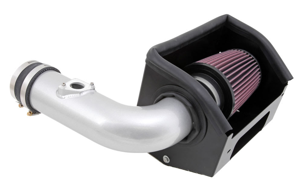 K&N® 69-8619TS - 69 Series Typhoon® Aluminum Silver Cold Air Intake System