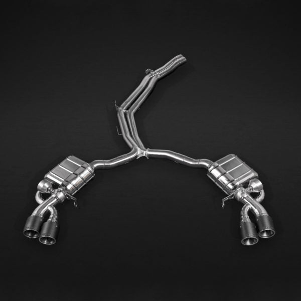 Capristo® (17-23) Audi RS5 ECE Valved Exhaust with Mid-Pipes and Carbon Tips (E2P)
