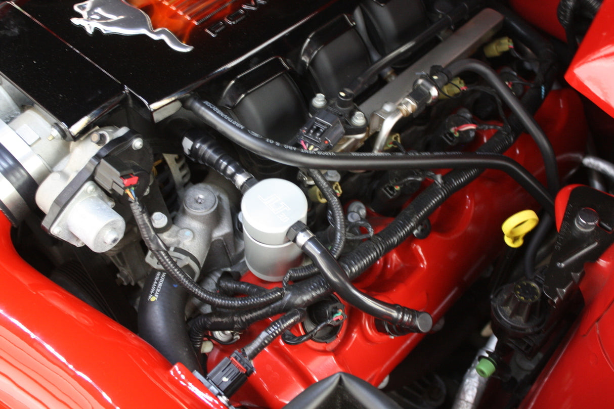 J&L® (05-10) Mustang GT/Bullitt/Saleen 3.0 Driver Side OEM Hose Oil Separator Kit