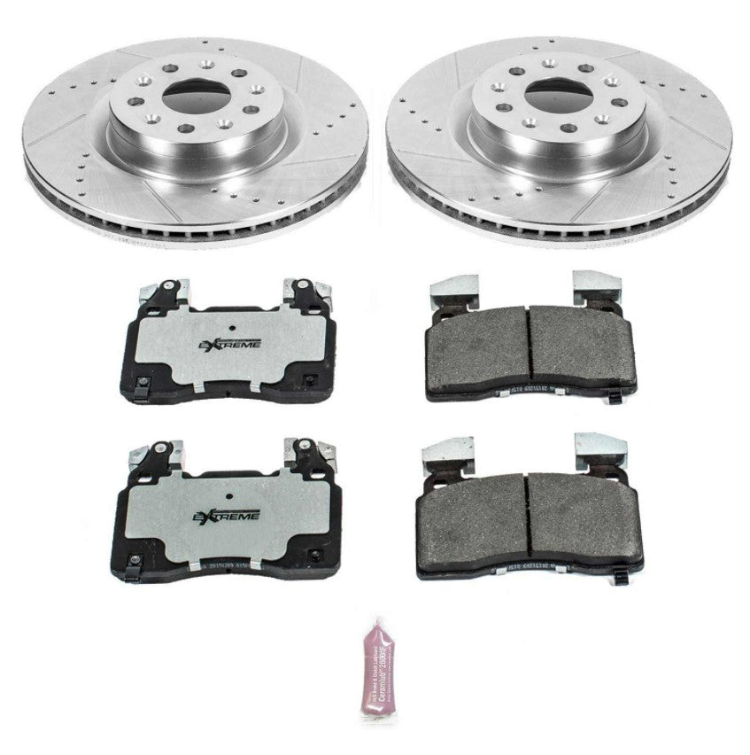 Power Stop® (16-24) Camaro SS 1-Click Street Warrior Z26 Drilled/Slotted Brake Kit