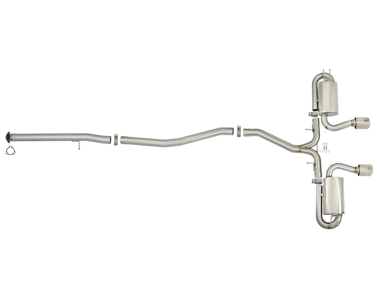 Takeda® (17-20) Civic Si Coupe 3" to 2-1/2" 304SS Cat-Back System