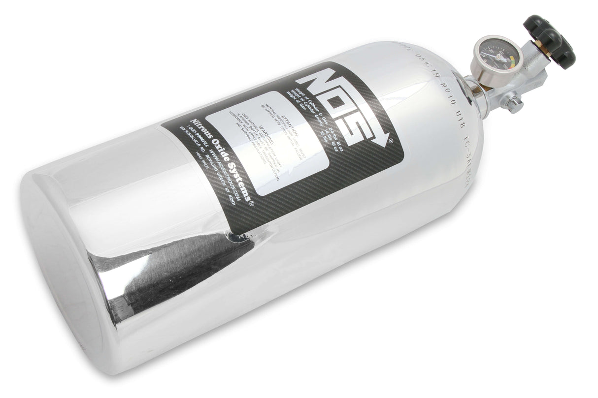 NOS® 10 LB Nitrous Bottle & Super Hi Flo Valve - 10 Second Racing