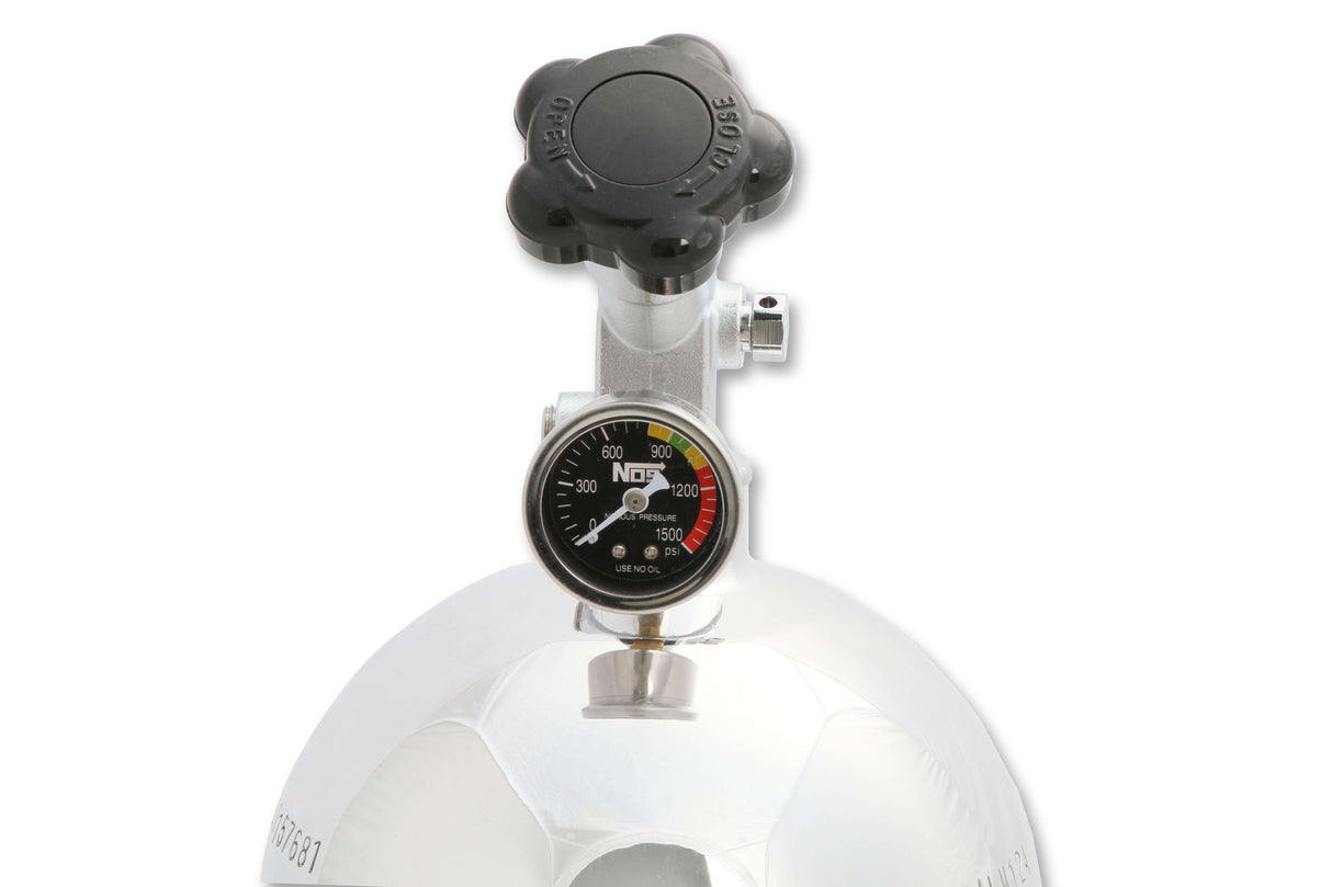 NOS® 10 LB Nitrous Bottle & Super Hi Flo Valve - 10 Second Racing