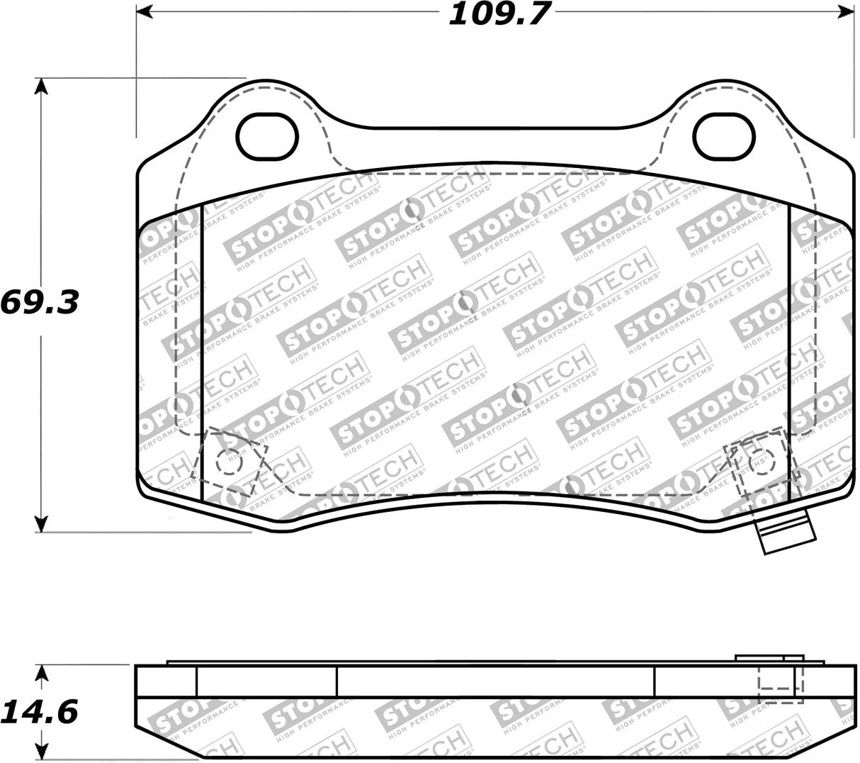 Stoptech® (05-23) Mopar Sport Performance Brake Pads