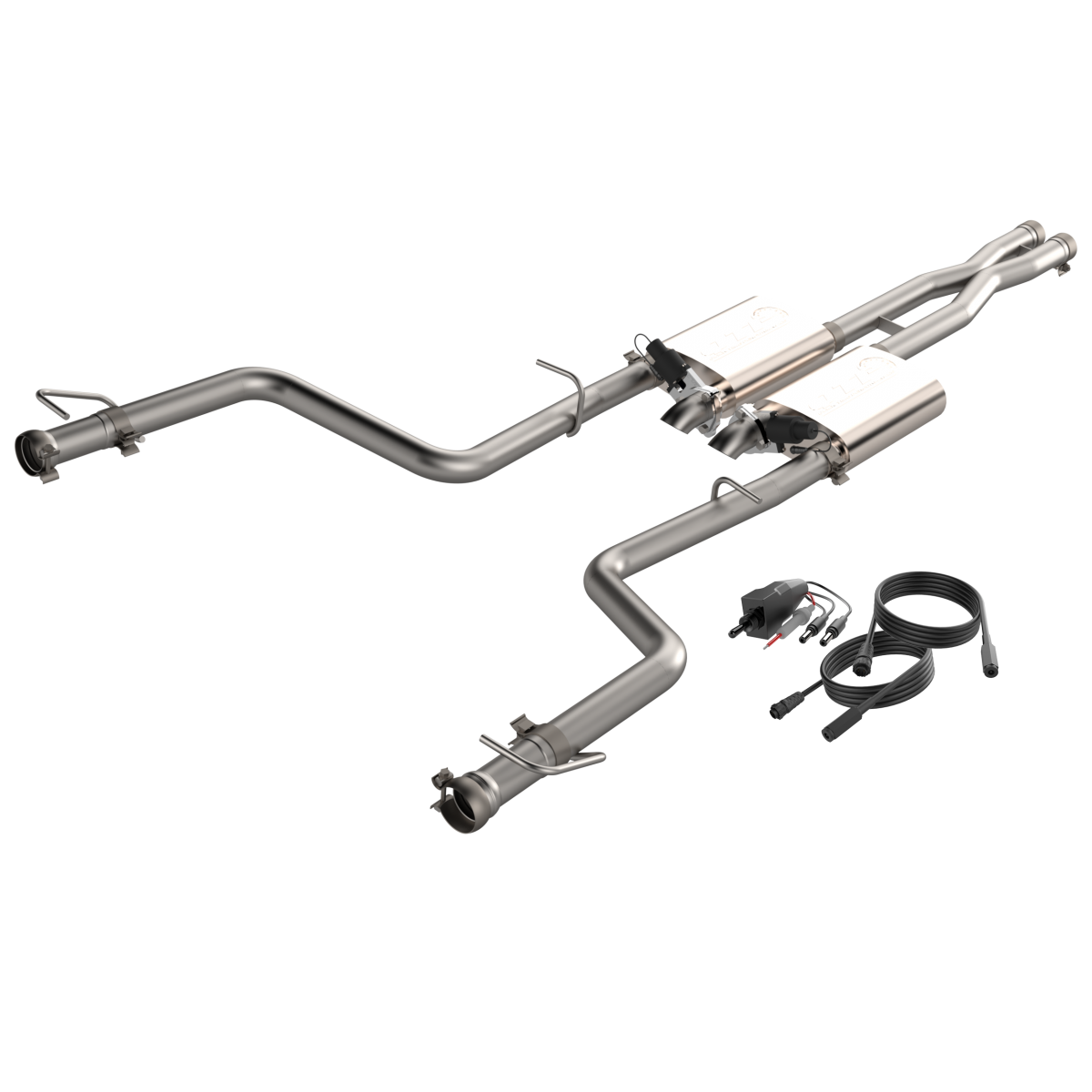 QTP® (15-23) Challenger R/T 304SS 3" Screamer Valvetronic Cat-Back System