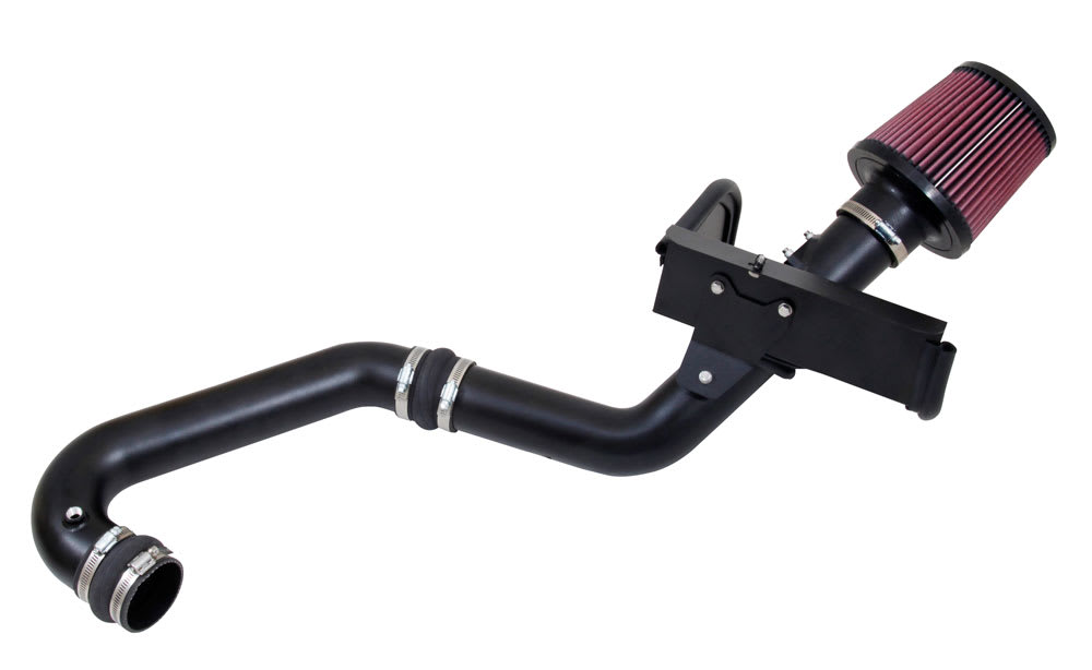 K & N ® (14-15) Impreza 69 Series Typhoon® Complete Aluminum Black Cold Air Intake System with Red Filter