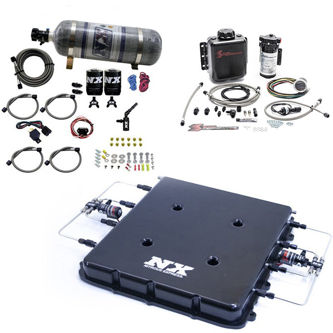 Nitrous Express® GM LT4 Nitrous Oxide & Water Methanol System with Billet Supercharger Lid - 10 Second Racing