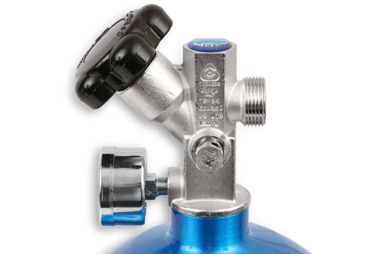 NOS® 10 LB Nitrous Bottle & Super Hi Flo Valve - 10 Second Racing