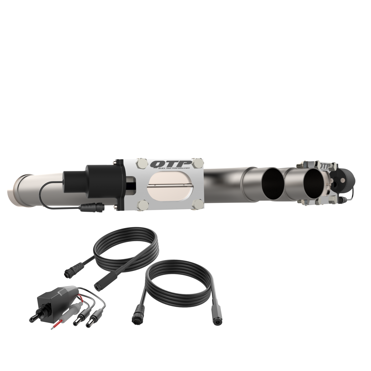QTP® (15-17) Mustang GT 304SS 2.5" Aggressor Valvetronic Mid-Pipes