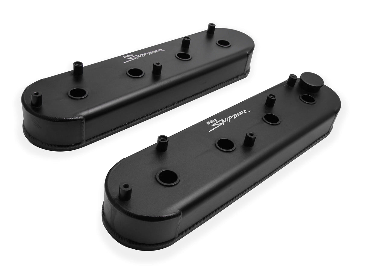 Holley® GM LSX Fabricated Aluminum Valve Covers with OE Coil Stands