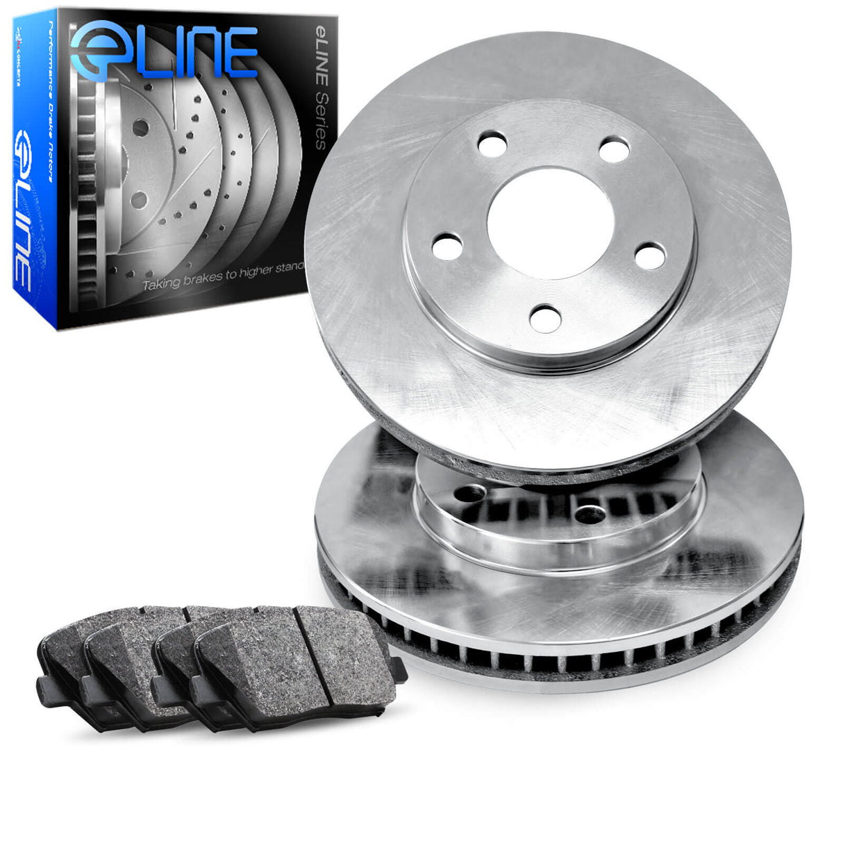 R1 Concepts® (93-98) Legacy GT/GT/B-Spec E-Line™ OEM Plain Brake Kit With Ceramic Pads