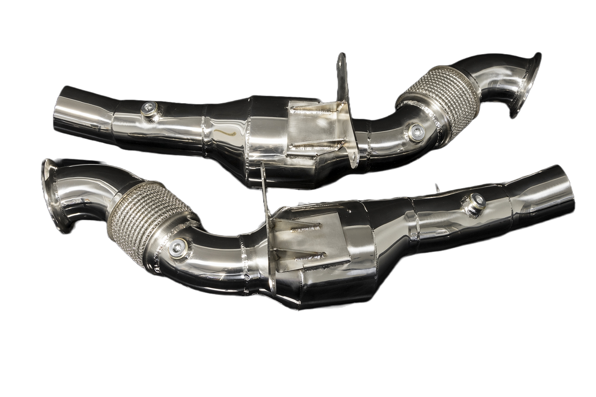Boost Logic® (15-20) Ferrari 488 304SS 3" Catted Down Pipes
