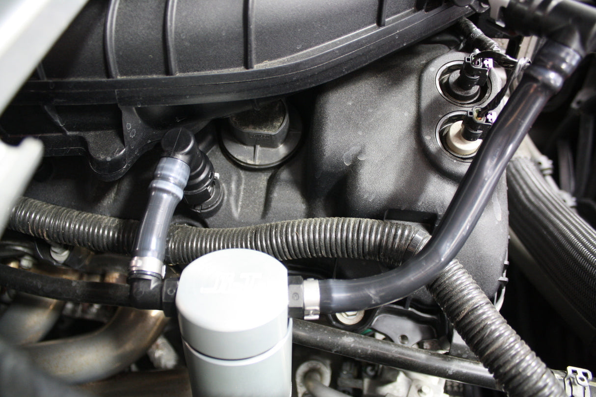 J&L® (11-17) Mustang V6 Passenger Side OEM Hose 3.0 Oil Separator Kit