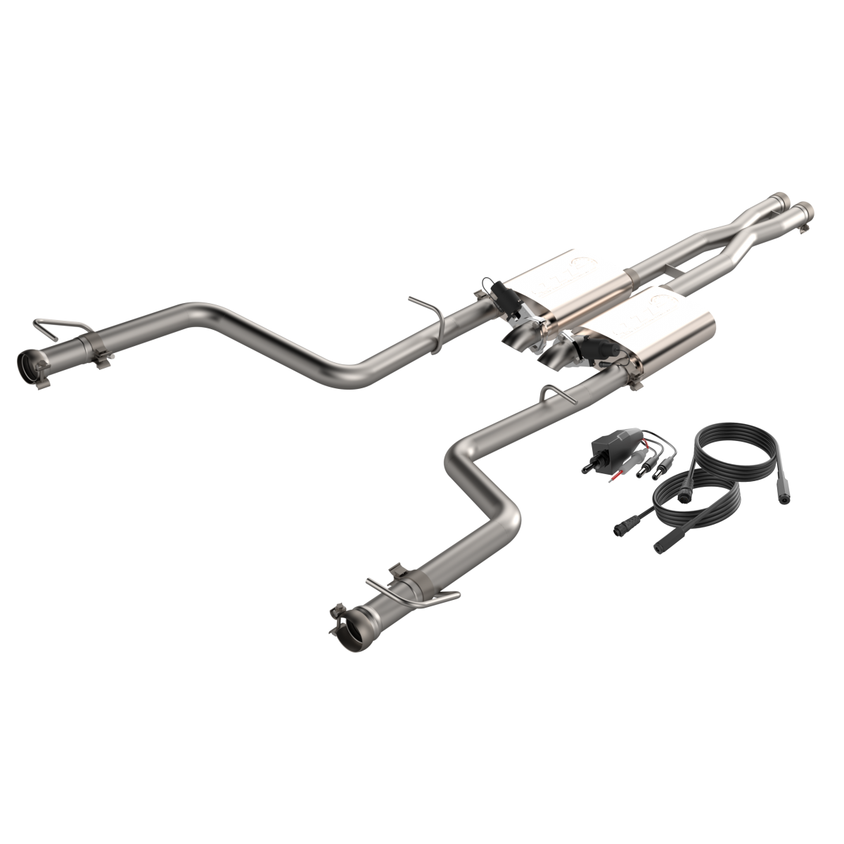 QTP® (15-23) Challenger SRT 304SS 3" Screamer Twintronic Cat-Back System