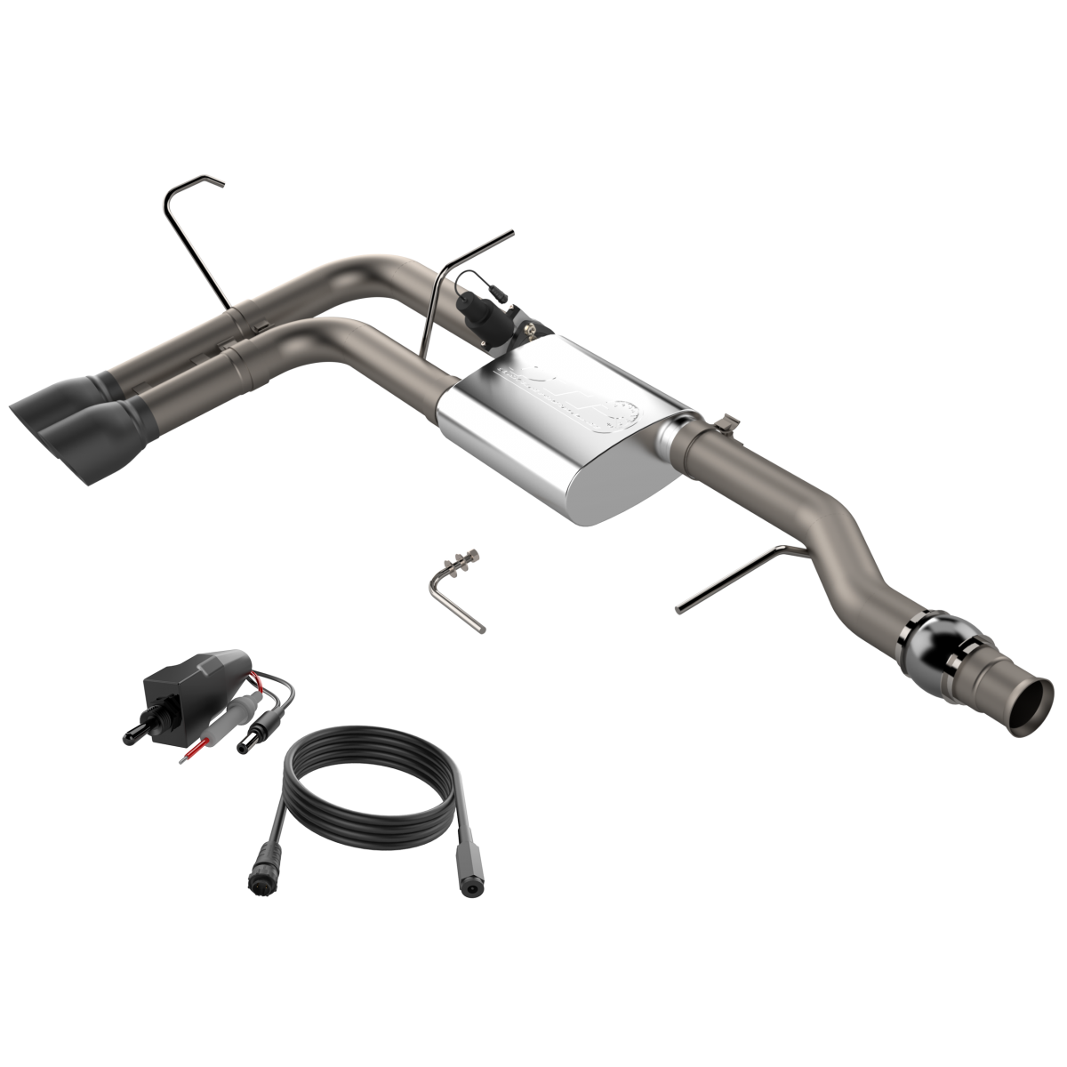 QTP® (14-18) Silverado/Sierra 304SS 3" Screamer Side Exit Cat-Back System with 4.5" OD Tips