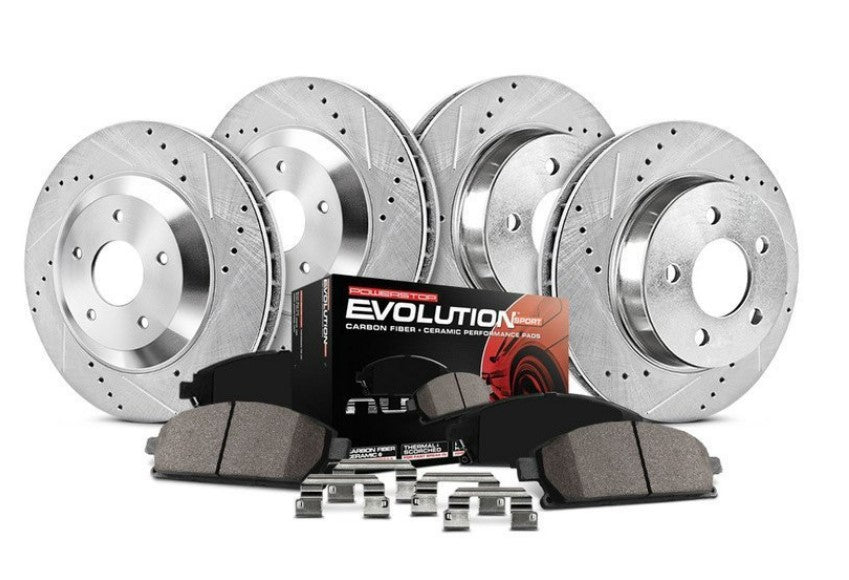 Power Stop® (09-16) Audi S4 1-Click Z23 Evolution Sport Drilled/Slotted Brake Kit