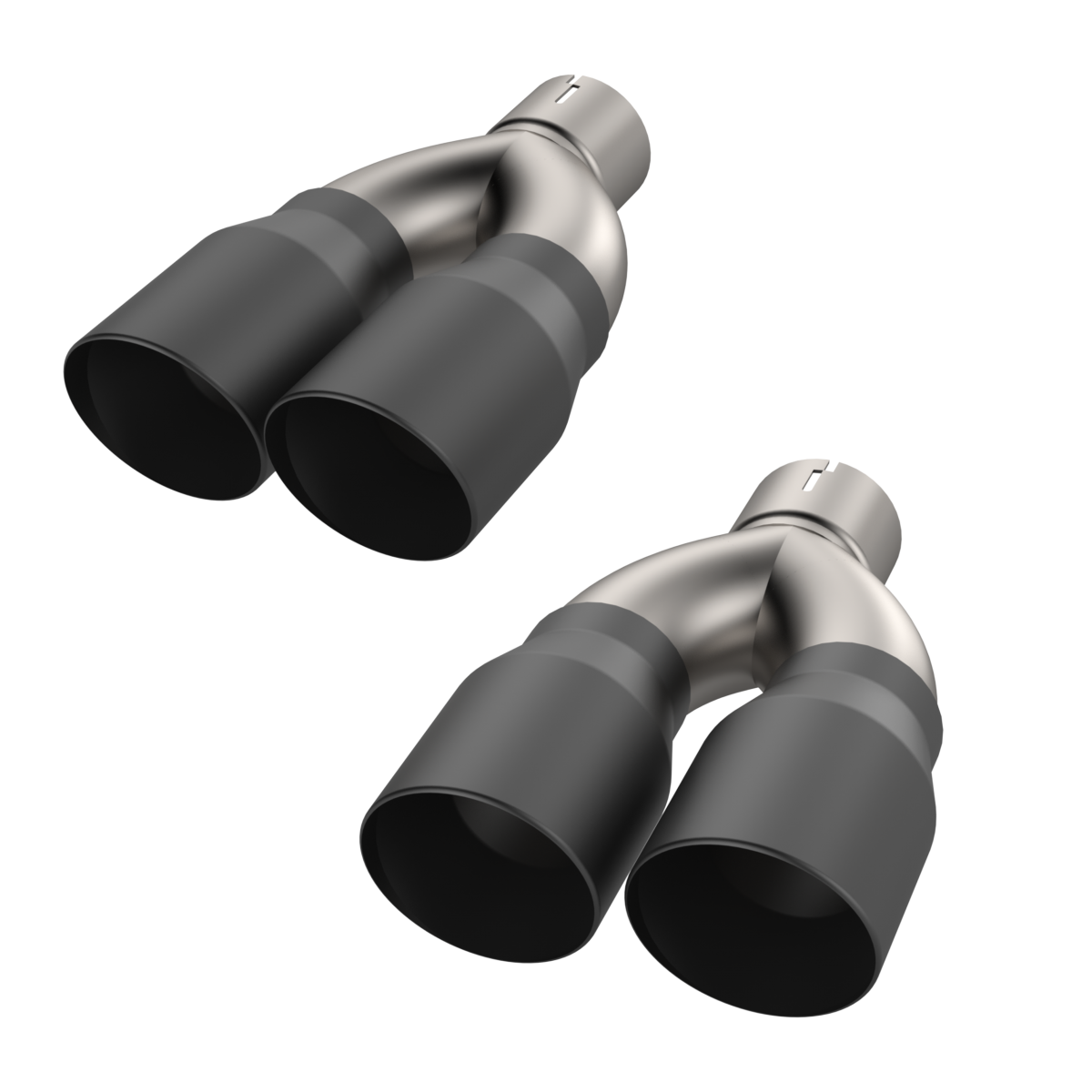 QTP® (15-23) Challenger R/T 304SS 3.5" OD Valvetronic Quad Tip Adapter