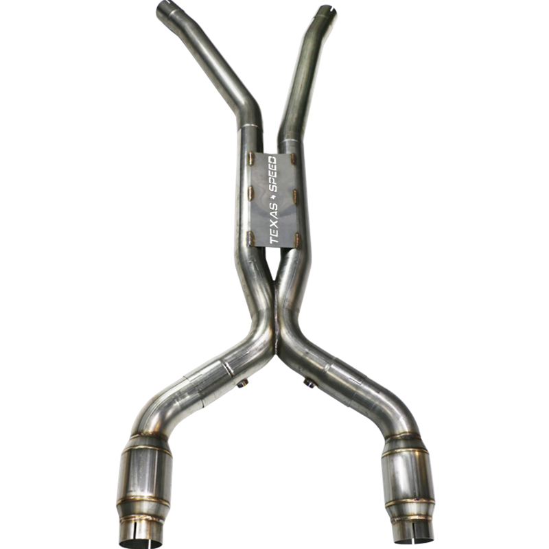 Texas Speed® Mustang GT Long Tube Headers with Catless XPipe 10