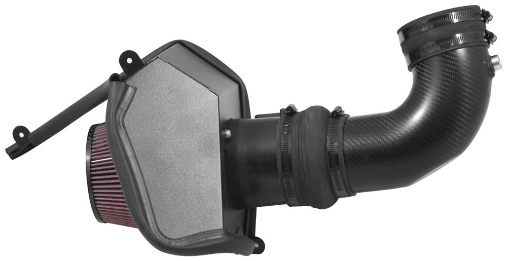 K&N® 63-3099 - 63 Series AirCharger® Carbon Fiber Black Cold Air Intake System