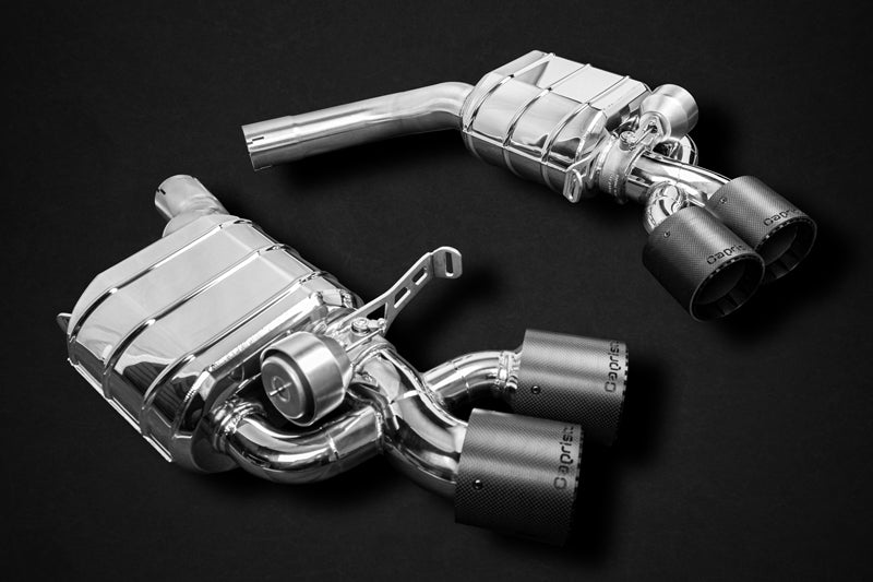 Capristo® (19-23) Audi RS6/RS7 Valved Exhaust with Carbon Fiber Tips (E2P)