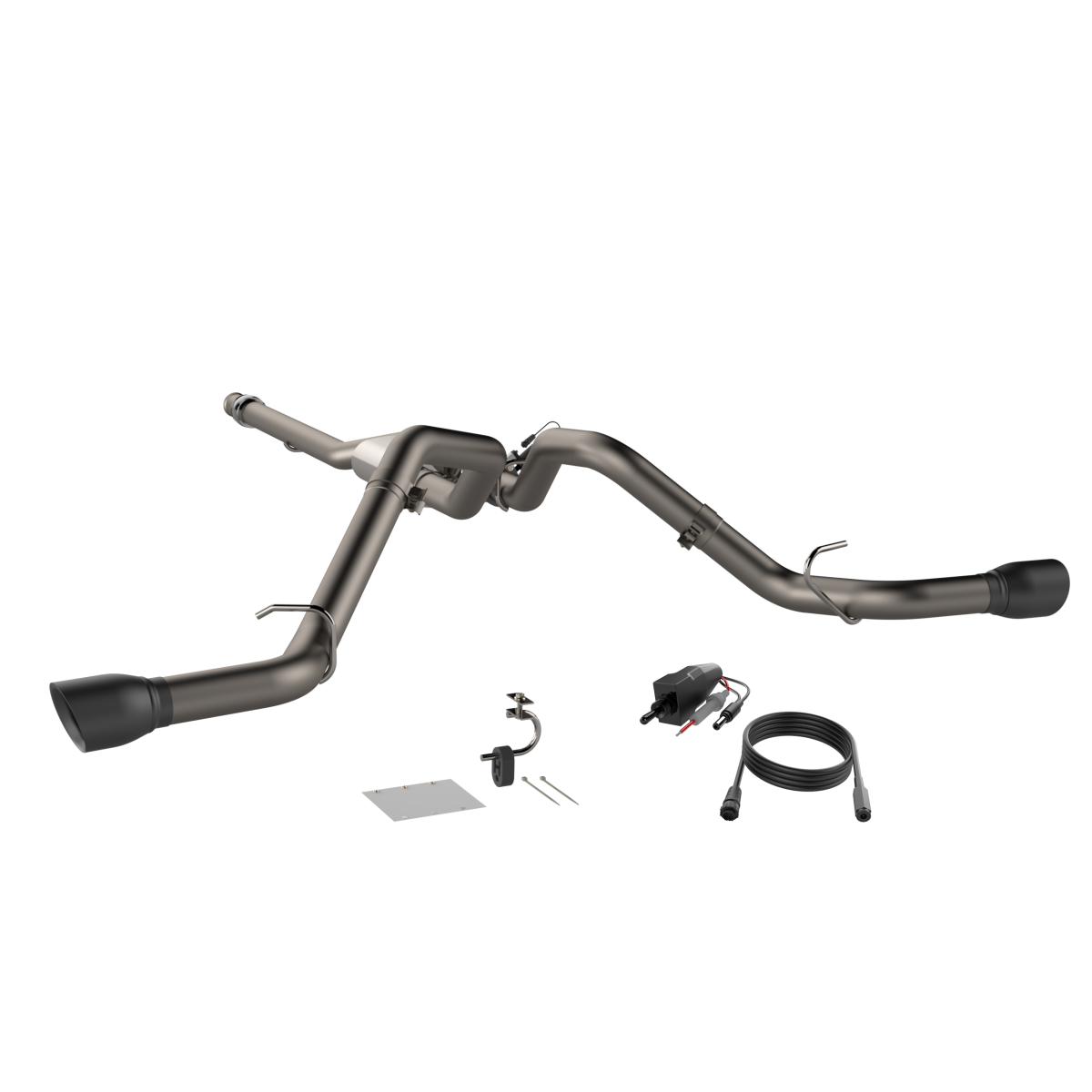 QTP® (14-18) Silverado/Sierra 304SS 3" Screamer Split Rear Exit Cat-Back System with 4.5" OD Tips