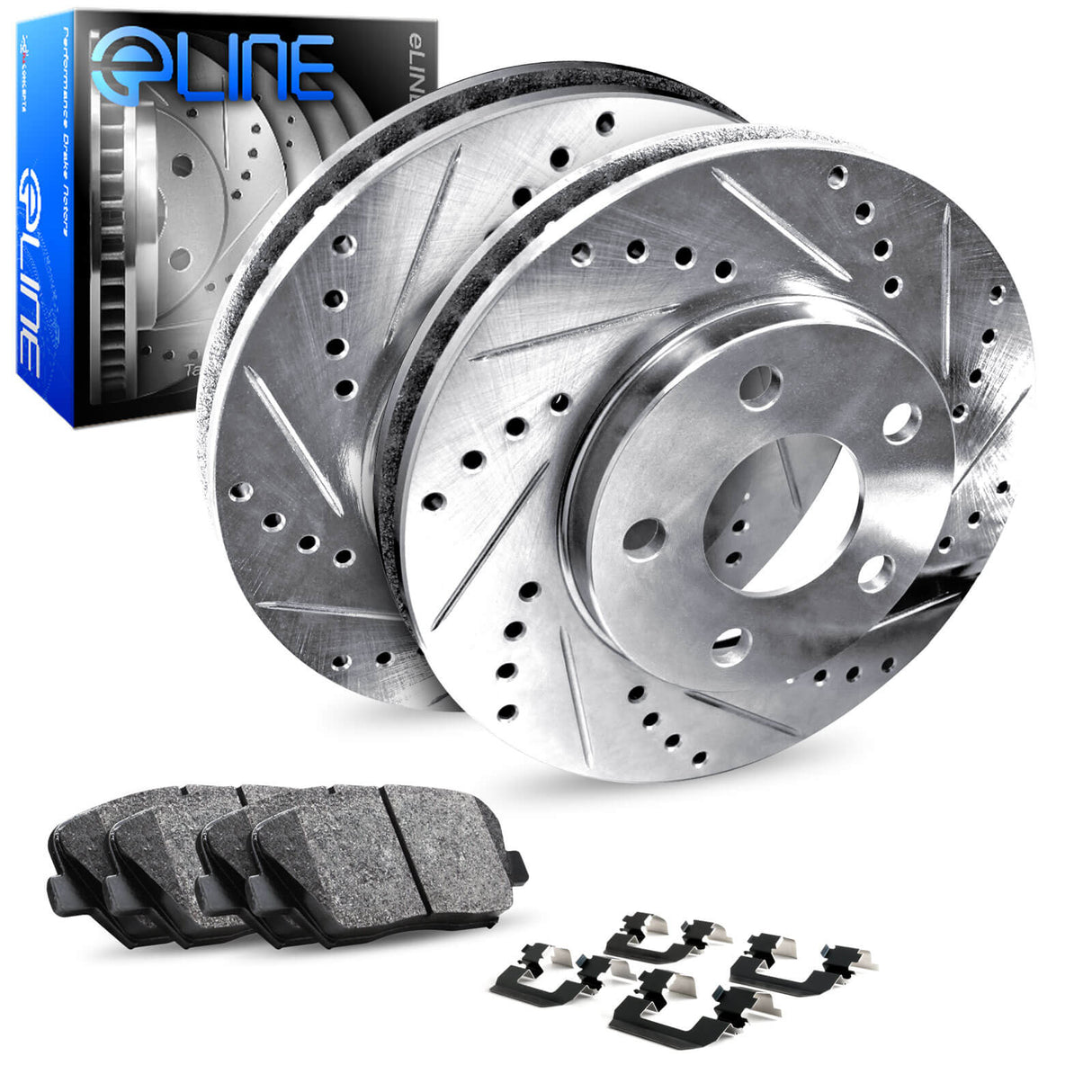 R1 Concepts® (11-23) Mopar 3.6L/5.7L ELine™ Drilled/Slotted Brake Kit