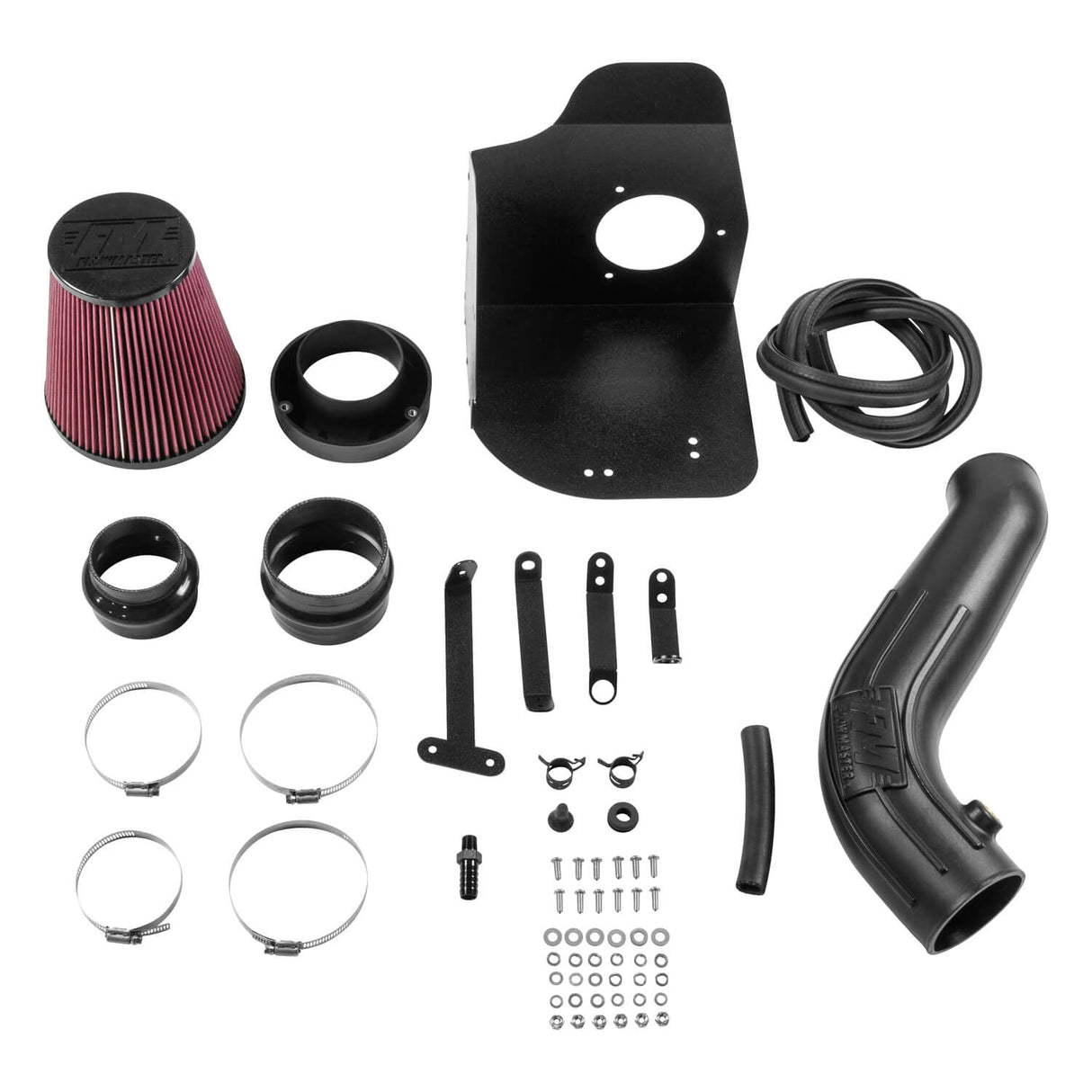 Flowmaster® 615179 - (16-20) Cherokee V6 Delta Force® Cold Air Intake System with Oiled Red Filter