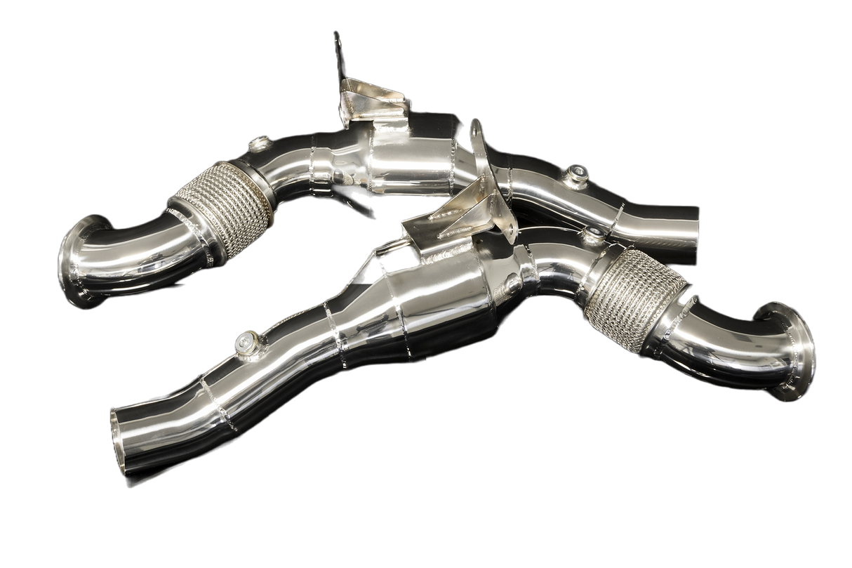 Boost Logic® (15-20) Ferrari 488 304SS 3" Catted Down Pipes