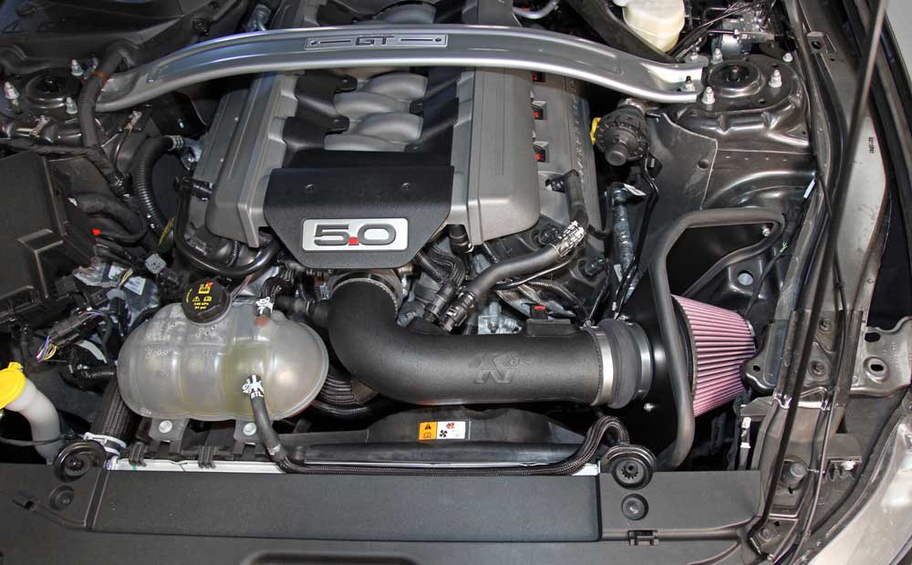 K&N® 63-2590 - 63 Series AirCharger® Polyethylene Cold Air Intake System with Red Filter