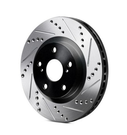R1 Concepts® (19-24) BMW Z4/GR Supra ELine™ Drilled/Slotted 1-Piece Rotor