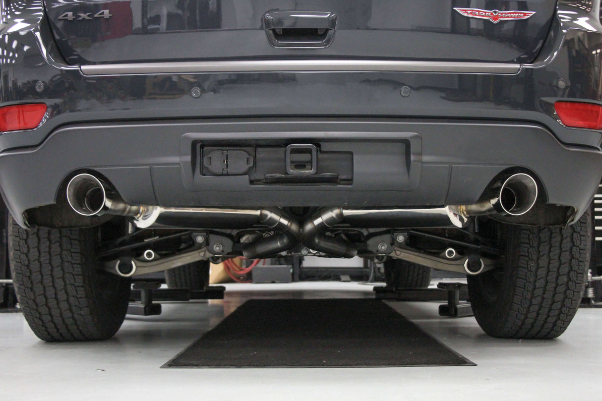 Hooker® - (11-20) Cherokee 5.7L BlackHeart™ 304 SS Cat-Back Exhaust System with Split Rear Exit