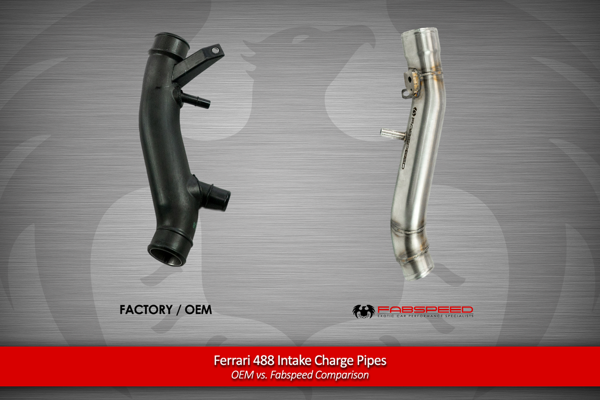 FabSpeed® (15-20) Ferrari 488 Intake Charge Pipes