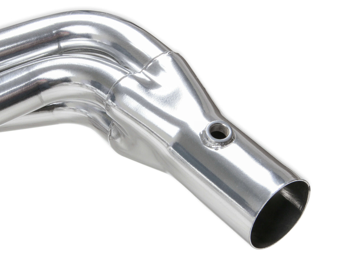 Flowtech® (07-13) GM Silverado 1-7/8" Polished Ceramic Mild Steel Long Tube Headers with Catless Y-Pipe