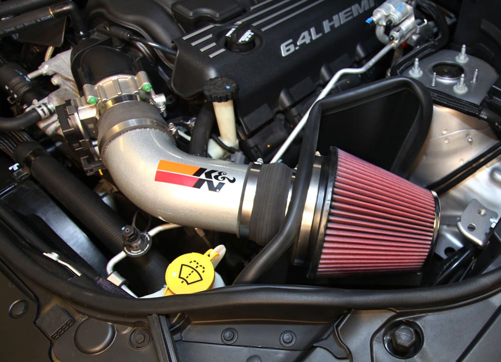 K&N (12-20) Cherokee SRT 77 Series Aluminum Silver Cold Air Intake System